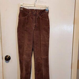 Vintage U.S. Wear Authentic Womans Corduroy Pants Sz 5/6  Straight Leg Pockets